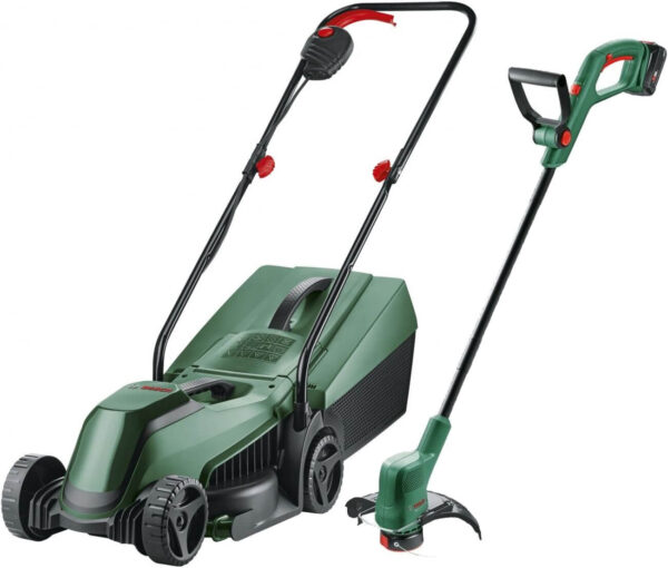 Akkuruohonleikkuri EasyMover 18 + ruohotrimmeri EasyGrassCut, Bosch
